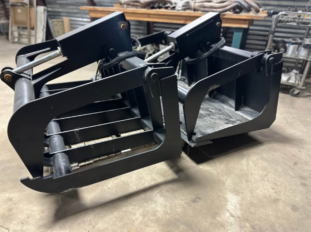 Mini Skid Steer Smooth Grapple Bucket (42”, 48”)-OCC Attachments